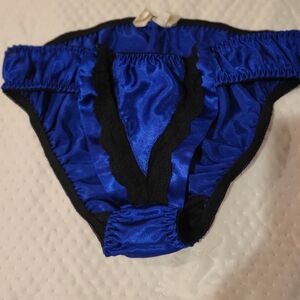 Vintage Victoria Secret ROYAL BLUE PANTIES  M/L